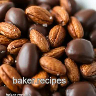 Melted Chocolate Covered Almonds Delight Recipe Card