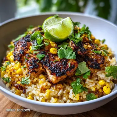 Mexican Chicken Bowls Ready in 30 Min: Smoky Charred Chicken Recipe Card