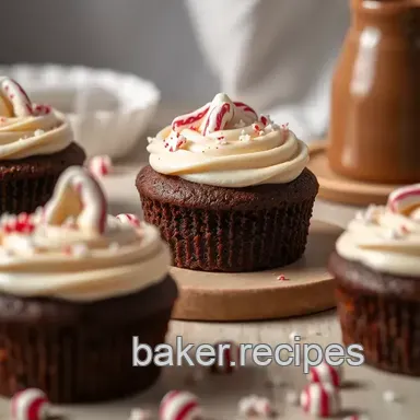 Bake Peppermint Mocha Cakes with Creamy Frosting Recipe Card