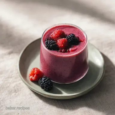 Mixed Berry Smoothie Recipe: Velvety and Thick Recipe Card