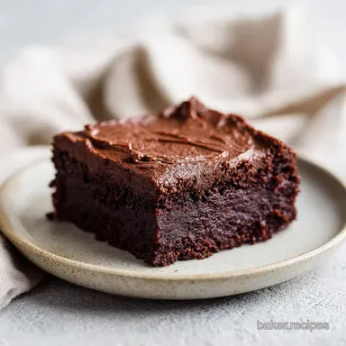 Mocha Truffle Brownies Recipe for 16 Servings Recipe Card