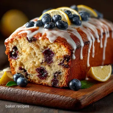 Buttermilk Glaze Magic The Best Lemon Blueberry Bread Recipe Recipe Card