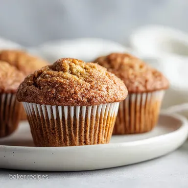 Banana Muffins with Greek Yogurt in 35 Minutes