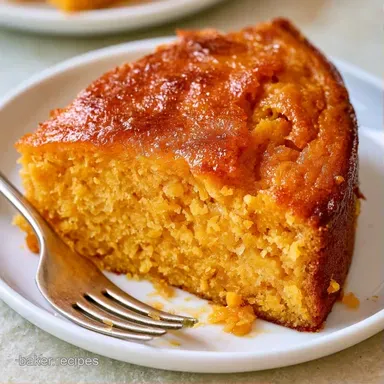 Moist Sweet Potato Cake for 16 Slices Recipe Card