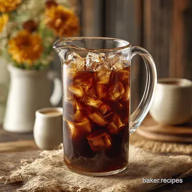 The Ultimate Pitcher Iced Coffee Recipe Smooth Cold Brew Concentrate Recipe Card