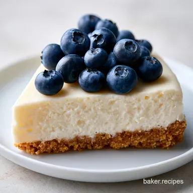 No Bake Lemon Blueberry Cream: Creamy Recipe Card