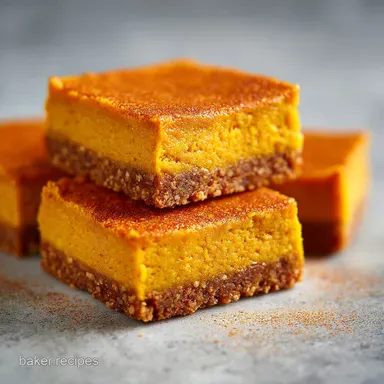 No Bake Pumpkin Dream Bars: Creamy