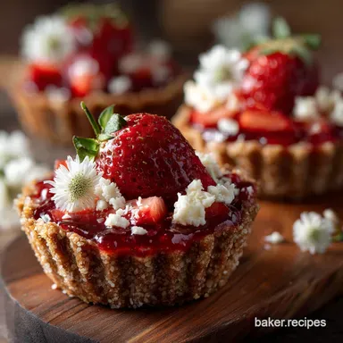 Summer BBQ Desserts: Easy No-Bake Strawberry Elderflower Cups Recipe Card