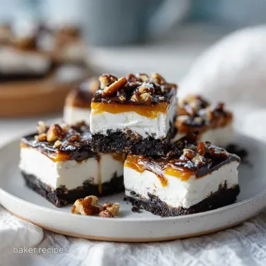 No Bake Turtle Dream Bars in 30 Minutes Recipe Card
