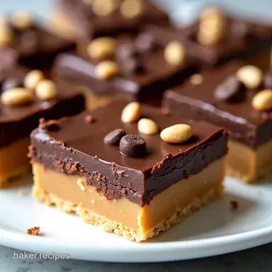 No Bake Chocolate Peanut Butter Bars Dreamy Easy Dessert