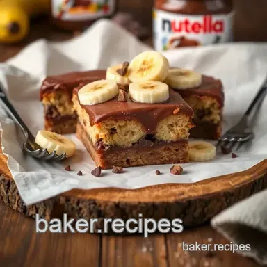 How to Bake Nutella Peanut Butter Banana Delight: The Ultimate Gooey Treat Recipe Card