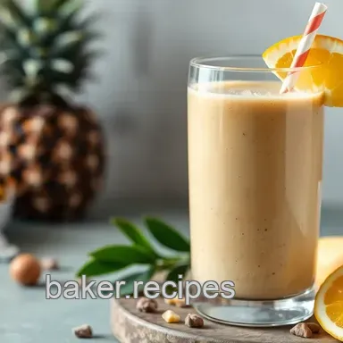 Blend Nutty Smoothie with Tropical Twist