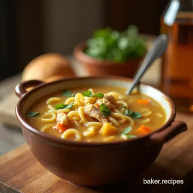 The Best Old Fashioned Chicken Noodle Soup Recipe From Scratch Recipe Card