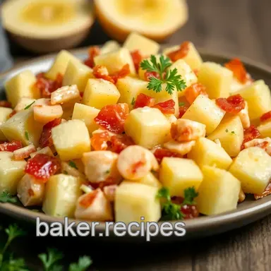 Oma's German Potato Salad Recipe: Tangy Bacon Delight! Recipe Card