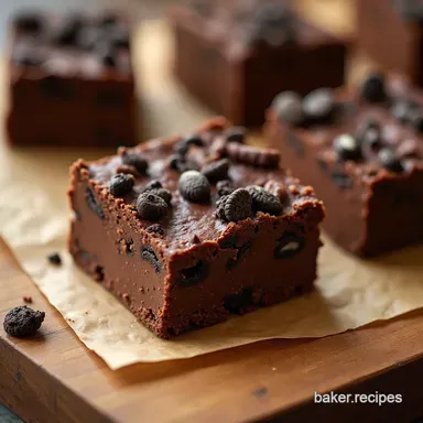 Easy Oreo Fudge Recipe 3Ingredient Sweet Treat Recipe Card