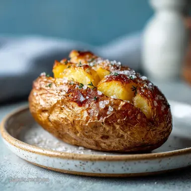 Oven Baked Potato with Sea Salt: Crispy Baked