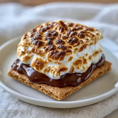 Oven Smores in 8 Minutes Recipe Card