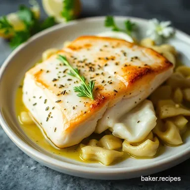 Pan-Seared Monkfish Recipe: Lemon-Herb Butter Delight! Recipe Card