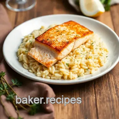 Salmon Dinner Ideas: Pan-Seared Salmon Risotto - Restaurant Style! Recipe Card
