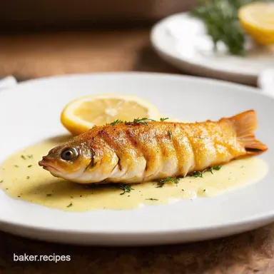 PanFried Perch with LemonHerb Butter Easy perch recipes Recipe Card