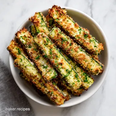 Parmesan Crusted Zucchini Sticks in 35 Minutes