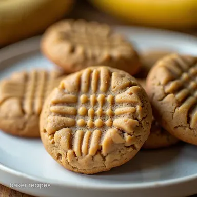 Easy 3Ingredient Peanut Butter Banana Cookies Flourless
