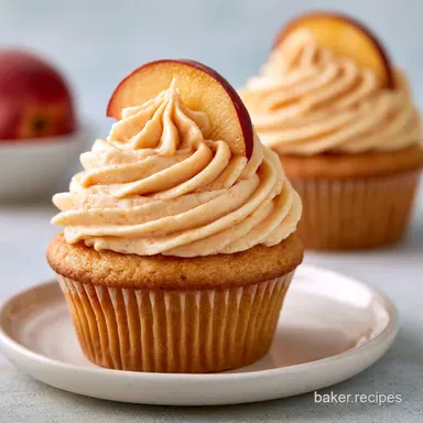 Peach Bellini Cupcakes in 50 Minutes Recipe Card