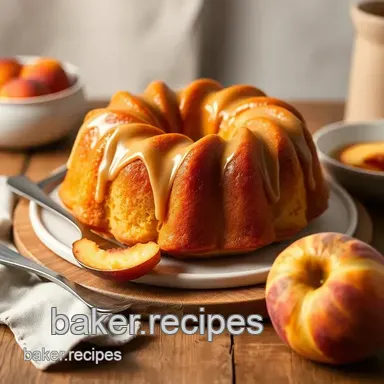 How to Bake Peach Bundt Cake with Brown Butter: A Delicious Summer Treat Recipe Card