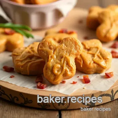 Bake Peanut Butter Dog Treats with Bacon Recipe Card