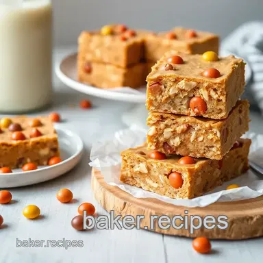 How to Bake Peanut Butter Blondies with Reese's Pieces: My Ultimate Comfort Treat Recipe Card