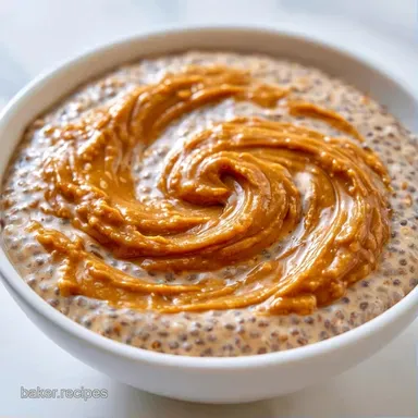 Creamy Peanut Butter Chia Bowl Recipe Card