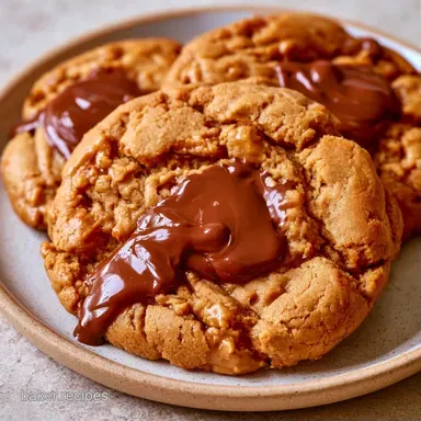 Peanut Butter Chocolate Cookies: Chewy Recipe Card