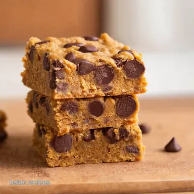 Peanut Butter Choc Chip Vegan Protein Bars Easy Recipe Recipe Card