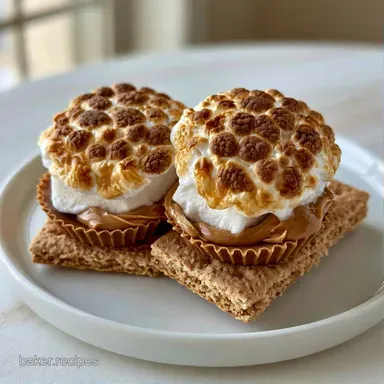 Peanut Butter Cup Smores in 20 Minutes Recipe Card