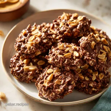 Peanut Butter No Bake Cookies in 11 Minutes Recipe Card