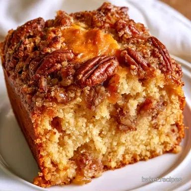 PecanCrusted Sweet Potato Pound Cake Baked Recipe Card