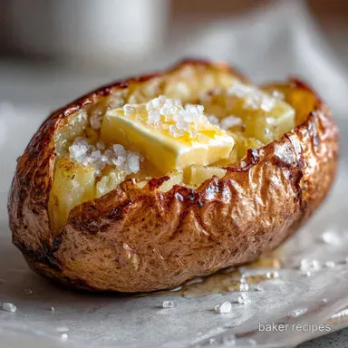 Baked Potato with Butter and Sea Salt