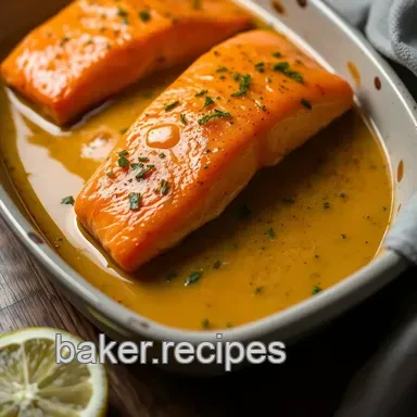 Perfectly Baked Salmon Temp: My Easy Lemon-Dill Glaze Recipe Recipe Card