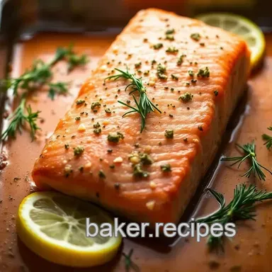 Easy Salmon In Oven Recipe: Perfectly Baked Lemon & Dill! Recipe Card