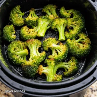 Crispy Air Fryer Broccoli Ready in Minutes Easy Recipe Recipe Card
