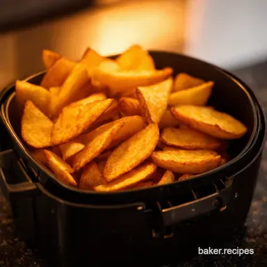 Perfectly Crispy Air Fryer Chips Pub Style at Home Recipe Card