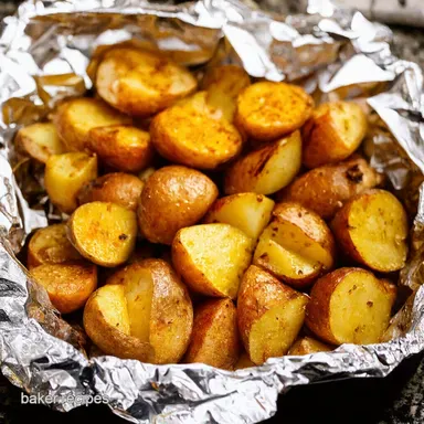 Grilled Potatoes in Foil No More Soggy Spuds Recipe Card