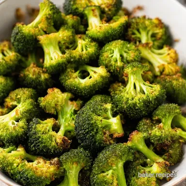 Crispy Roasted How to Make Roasted Frozen Broccoli Recipe Card