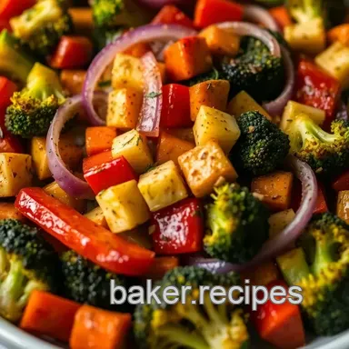 Easy & Delicious Roasted Veggies Recipe: My Perfect Herb-Glazed Method Recipe Card