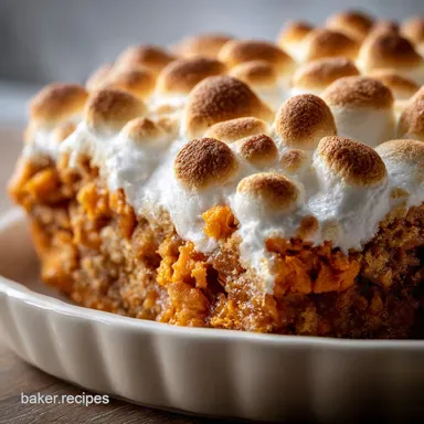 Pioneer Woman Sweet Potato Casserole Recipe: Crispy Baked Recipe Card