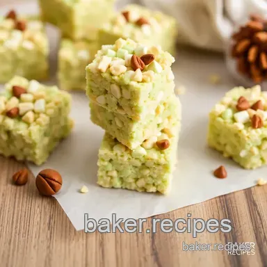 Quick and Easy: Make Pistachio Krispie Treats in 30 Minutes! Recipe Card
