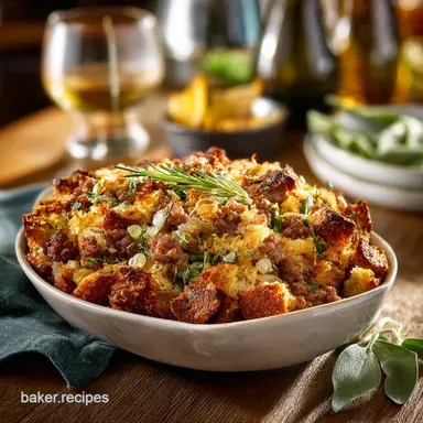 Sausage Stuffing: The Best Oven Baked Stuffing Recipe with Sage