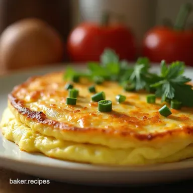 The Golden Souffl&eacute; Puffy Baked Omelette with Gruy&egrave;re Recipe Card