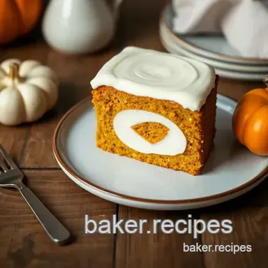 How to Bake Pumpkin Cake with Cream Cheese Swirl: A Delicious Fall Treat Recipe Card