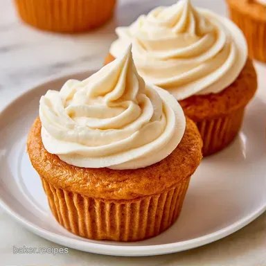 Pumpkin Cupcakes with Maple Syrup Recipe Card